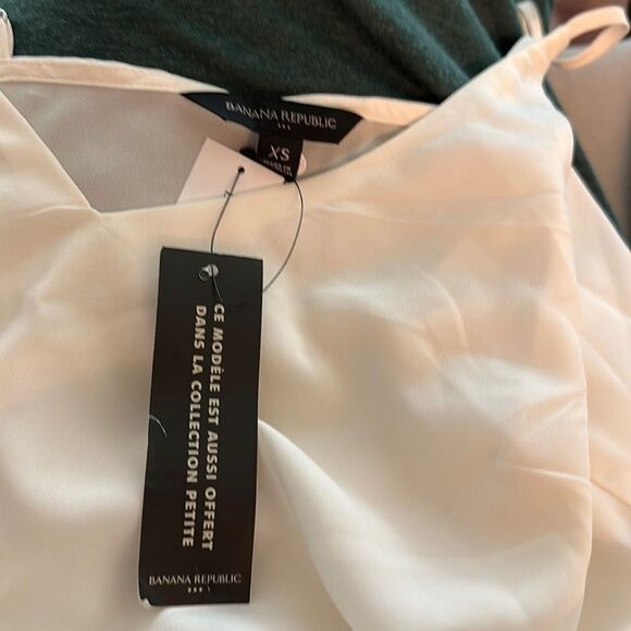 Banana Republic cream tank top Lined in the front size‎ XS Nwt - Picture 3 of 5